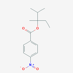 molecular formula C14H19NO4 B14020833 2,3-Dimethylpentan-3-yl 4-nitrobenzoate CAS No. 55705-67-4