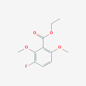 molecular formula C11H13FO4 B14020842 Ethyl 3-fluoro-2,6-dimethoxybenzoate 