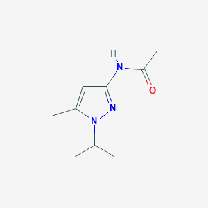 molecular formula C9H15N3O B1402090 N-(1-isopropyl-5-methyl-1H-pyrazol-3-yl)acetamide CAS No. 1379811-29-6