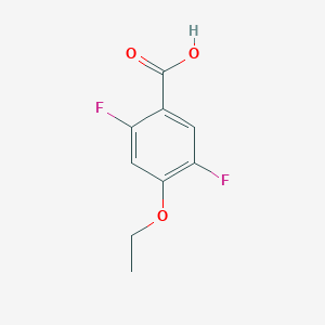 molecular formula C9H8F2O3 B14020900 4-Ethoxy-2,5-difluorobenzoic acid 