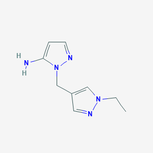 1-[(1-ethyl-1H-pyrazol-4-yl)methyl]-1H-pyrazol-5-amine