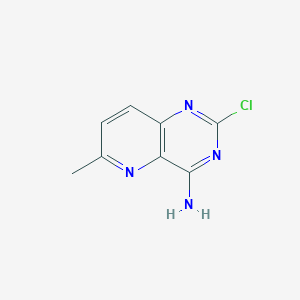 molecular formula C8H7ClN4 B14020944 2-Chloro-6-methylpyrido[3,2-d]pyrimidin-4-amine CAS No. 30265-87-3