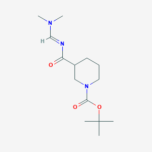 tert-butyl 3-({[(1E)-(dimethylamino)methylene]amino}carbonyl)piperidine-1-carboxylate