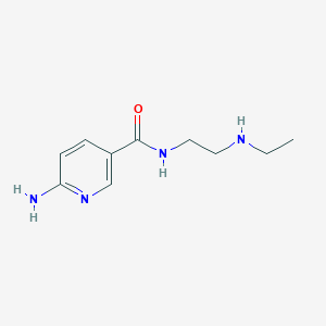 molecular formula C10H16N4O B14020997 6-Amino-N-[2-(ethylamino)ethyl]pyridine-3-carboxamide CAS No. 827588-01-2