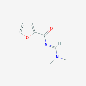 molecular formula C8H10N2O2 B1402108 N-[(1E)-(dimethylamino)methylene]-2-furamide CAS No. 1417367-79-3