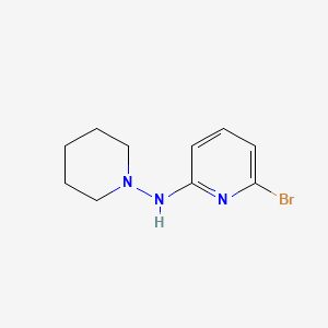 molecular formula C10H14BrN3 B1402110 6-bromo-N-(piperidin-1-yl)pyridin-2-amine CAS No. 1556672-01-5