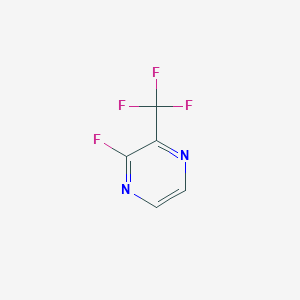molecular formula C5H2F4N2 B1402112 2-Fluoro-3-trifluoromethyl-pyrazine CAS No. 1206524-60-8