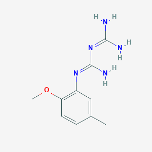 molecular formula C10H15N5O B1402113 N-(2-methoxy-5-methylphenyl)imidodicarbonimidic diamide CAS No. 1379811-66-1