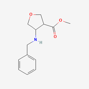 Methyl 4-(benzylamino)oxolane-3-carboxylate