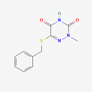 6-Benzylsulfanyl-2-methyl-1,2,4-triazine-3,5-dione