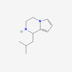 molecular formula C11H18N2 B1402119 1-Isobutyl-1,2,3,4-tetrahydropyrrolo[1,2-a]pyrazine CAS No. 1146299-06-0