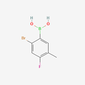 (2-Bromo-4-fluoro-5-methylphenyl)boronic acid