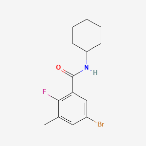 5-Bromo-N-cyclohexyl-2-fluoro-3-methylbenzamide