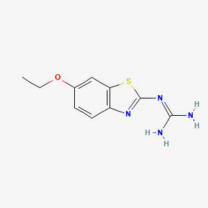 molecular formula C10H12N4OS B1402121 N-(6-ethoxy-1,3-benzothiazol-2-yl)guanidine CAS No. 1379811-43-4
