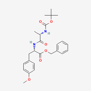 (S)-benzyl 2-((S)-2-((tert-butoxycarbonyl)amino)propanamido)-3-(4-methoxyphenyl)propanoate