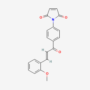 molecular formula C20H15NO4 B1402125 1-{4-[(2E)-3-(2-甲氧基苯基)丙-2-烯酰]苯基}-1H-吡咯-2,5-二酮 CAS No. 1365988-76-6