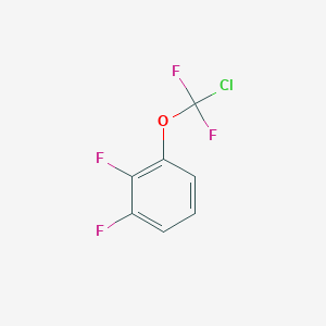 molecular formula C7H3ClF4O B1402131 1-[Chloro(difluoro)methoxy]-2,3-difluoro-benzene CAS No. 1404193-57-2