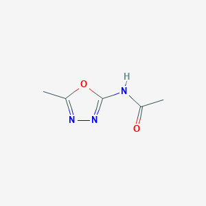 molecular formula C5H7N3O2 B14021384 n-(5-Methyl-1,3,4-oxadiazol-2-yl)acetamide CAS No. 5378-58-5