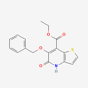 Ethyl 6-(benzyloxy)-5-oxo-4,5-dihydrothieno[3,2-B]pyridine-7-carboxylate