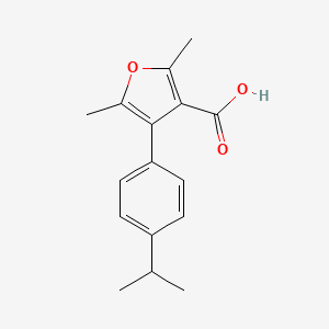 4-(4-Isopropylphenyl)-2,5-dimethyl-3-furoic acid