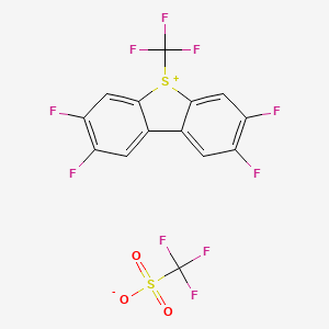 2,3,7,8-Tetrafluoro-S-(trifluoromethyl)dibenzothiophenium trifluoromethanesulfonate