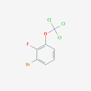 molecular formula C7H3BrCl3FO B1402145 1-Bromo-2-fluoro-3-(trichloromethoxy)benzene CAS No. 1417567-58-8