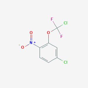 molecular formula C7H3Cl2F2NO3 B1402146 4-Chloro-2-[chloro(difluoro)-methoxy]-1-nitro-benzene CAS No. 1417566-69-8