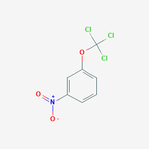molecular formula C7H4Cl3NO3 B1402151 1-Nitro-3-(trichloromethoxy)benzene CAS No. 1404193-58-3
