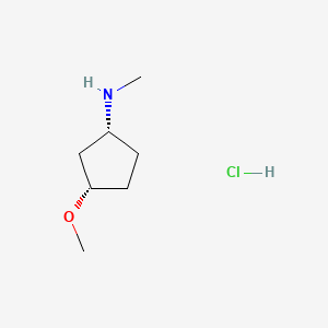 (1R,3S)-3-Methoxy-N-methylcyclopentan-1-amine hydrochloride