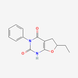 6-Ethyl-3-phenyl-5,6-dihydrofuro[2,3-d]pyrimidine-2,4(1h,3h)-dione