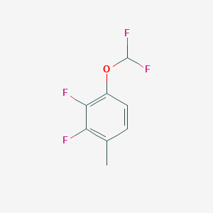 molecular formula C8H6F4O B1402154 1-(Difluoromethoxy)-2,3-difluoro-4-methyl-benzene CAS No. 1404195-07-8