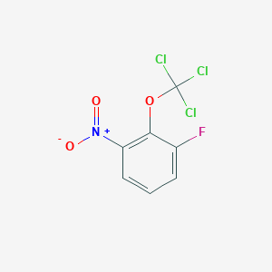 molecular formula C7H3Cl3FNO3 B1402156 1-Fluoro-3-nitro-2-(trichloromethoxy)benzene CAS No. 1404194-54-2