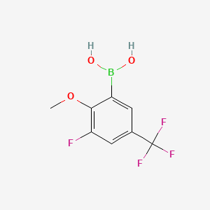 (3-Fluoro-2-methoxy-5-(trifluoromethyl)phenyl)boronic acid