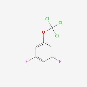 molecular formula C7H3Cl3F2O B1402160 1,3-Difluoro-5-(trichloromethoxy)benzene CAS No. 1404194-36-0