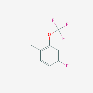 molecular formula C8H6F4O B1402162 4-Fluoro-1-methyl-2-(trifluoromethoxy)benzene CAS No. 1404195-15-8