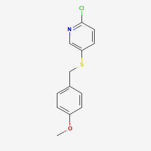 2-Chloro-5-((4-methoxybenzyl)thio)pyridine