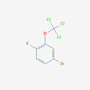 molecular formula C7H3BrCl3FO B1402167 4-Bromo-1-fluoro-2-(trichloromethoxy)benzene CAS No. 1417566-73-4