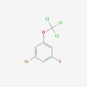 molecular formula C7H3BrCl3FO B1402168 1-Bromo-3-fluoro-5-(trichloromethoxy)benzene CAS No. 1417566-40-5