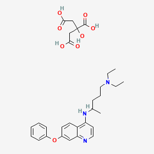 1-N,1-N-diethyl-4-N-(7-phenoxyquinolin-4-yl)pentane-1,4-diamine;2-hydroxypropane-1,2,3-tricarboxylic acid