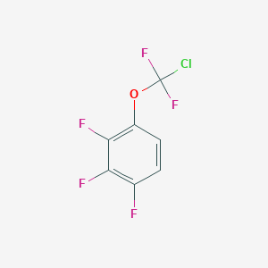 molecular formula C7H2ClF5O B1402171 1-[Chloro(difluoro)methoxy]-2,3,4-trifluoro-benzene CAS No. 1404194-77-9