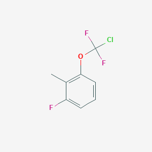 molecular formula C8H6ClF3O B1402174 1-[Chloro(difluoro)methoxy]-3-fluoro-2-methyl-benzene CAS No. 1404194-88-2