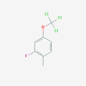 molecular formula C8H6Cl3FO B1402175 2-Fluoro-1-methyl-4-(trichloromethoxy)benzene CAS No. 1404194-30-4