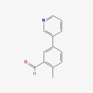 2-Methyl-5-(pyridin-3-yl)benzaldehyde