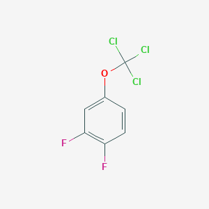 molecular formula C7H3Cl3F2O B1402177 1,2-Difluoro-4-(trichloromethoxy)benzene CAS No. 1404194-68-8
