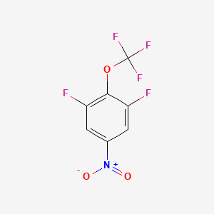 molecular formula C7H2F5NO3 B1402181 1,3-Difluoro-5-nitro-2-(trifluoromethoxy)benzene CAS No. 1417566-41-6