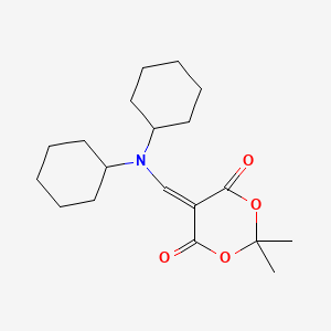 5-[(Dicyclohexylamino)methylidene]-2,2-dimethyl-1,3-dioxane-4,6-dione