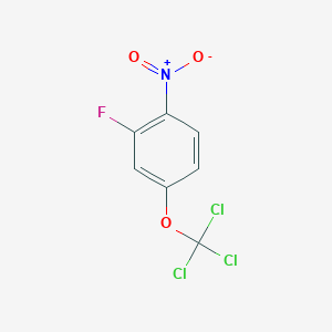 molecular formula C7H3Cl3FNO3 B1402183 2-Fluoro-1-nitro-4-(trichloromethoxy)benzene CAS No. 1404194-60-0