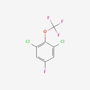 molecular formula C7H2Cl2F4O B1402184 1,3-Dichloro-5-fluoro-2-(trifluoromethoxy)benzene CAS No. 1417569-27-7