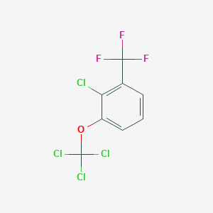 molecular formula C8H3Cl4F3O B1402189 2-Chloro-1-(trichloromethoxy)-3-(trifluoromethyl)benzene CAS No. 1417566-65-4