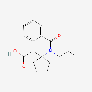 2'-Isobutyl-1'-oxo-1',4'-dihydro-2'H-spiro[cyclopentane-1,3'-isoquinoline]-4'-carboxylic acid